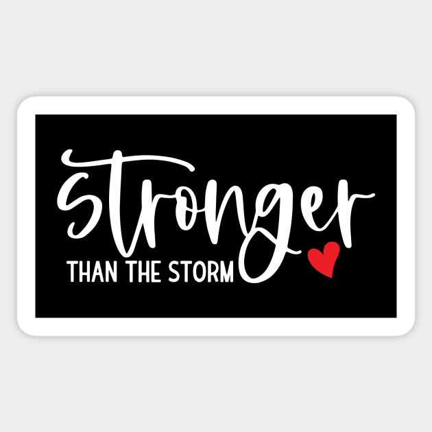 Stronger Than The Storm Sticker by Space Club